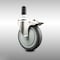 Service Caster 5 Inch 316SS Thermoplastic Rubber Swivel 1-3/8 Inch Stem Caster Lock Brake SCC SCC-SS316TTLEX20S514-TPRB-138 - alternate 1